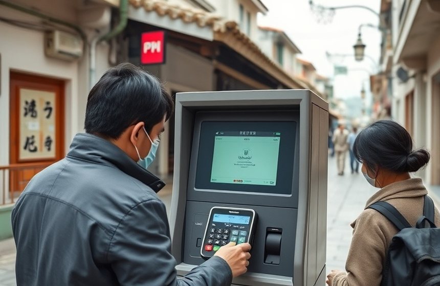 点検後 — カードリーダーを保護し、端末は稼働へ戻っています。